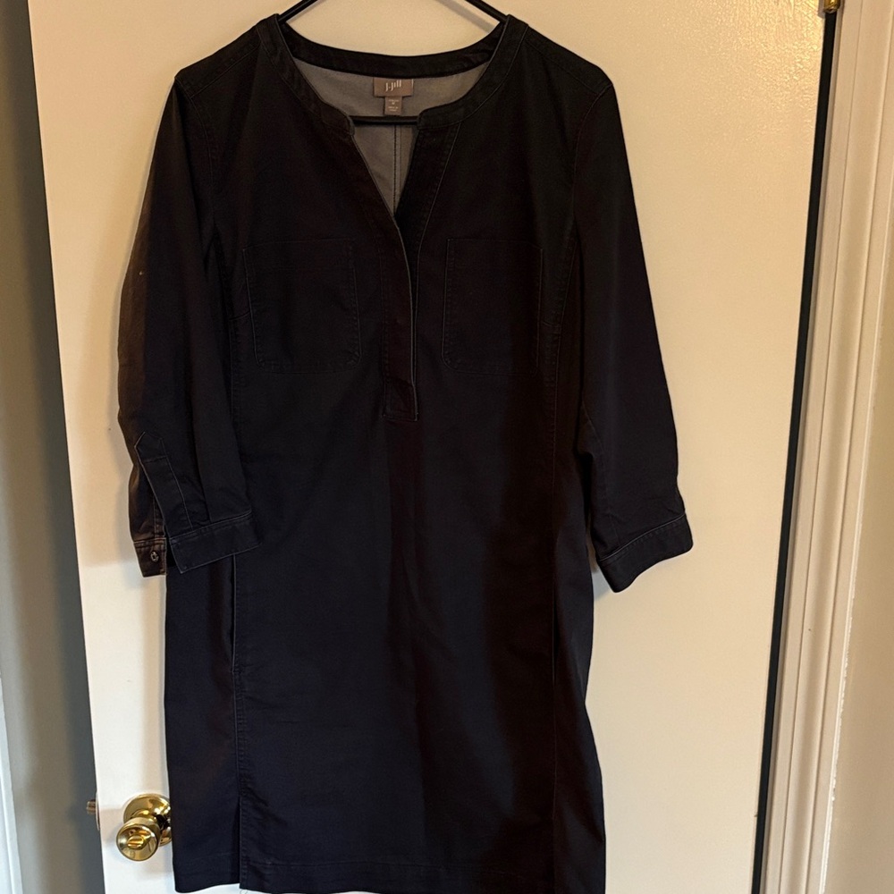 J. Jill Black Long Sleeve Dress